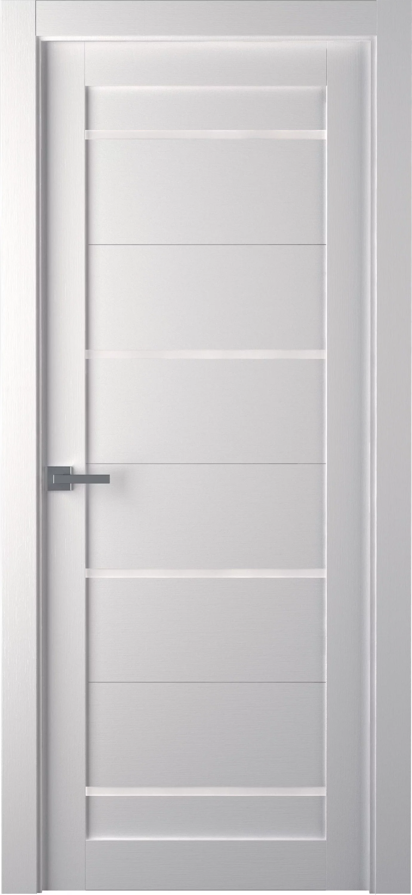 Durų apvadas baltos tekstūrinės spalvos, 1 vnt, 7 x 1.5 x 220 cm, storis 6 mm - 2