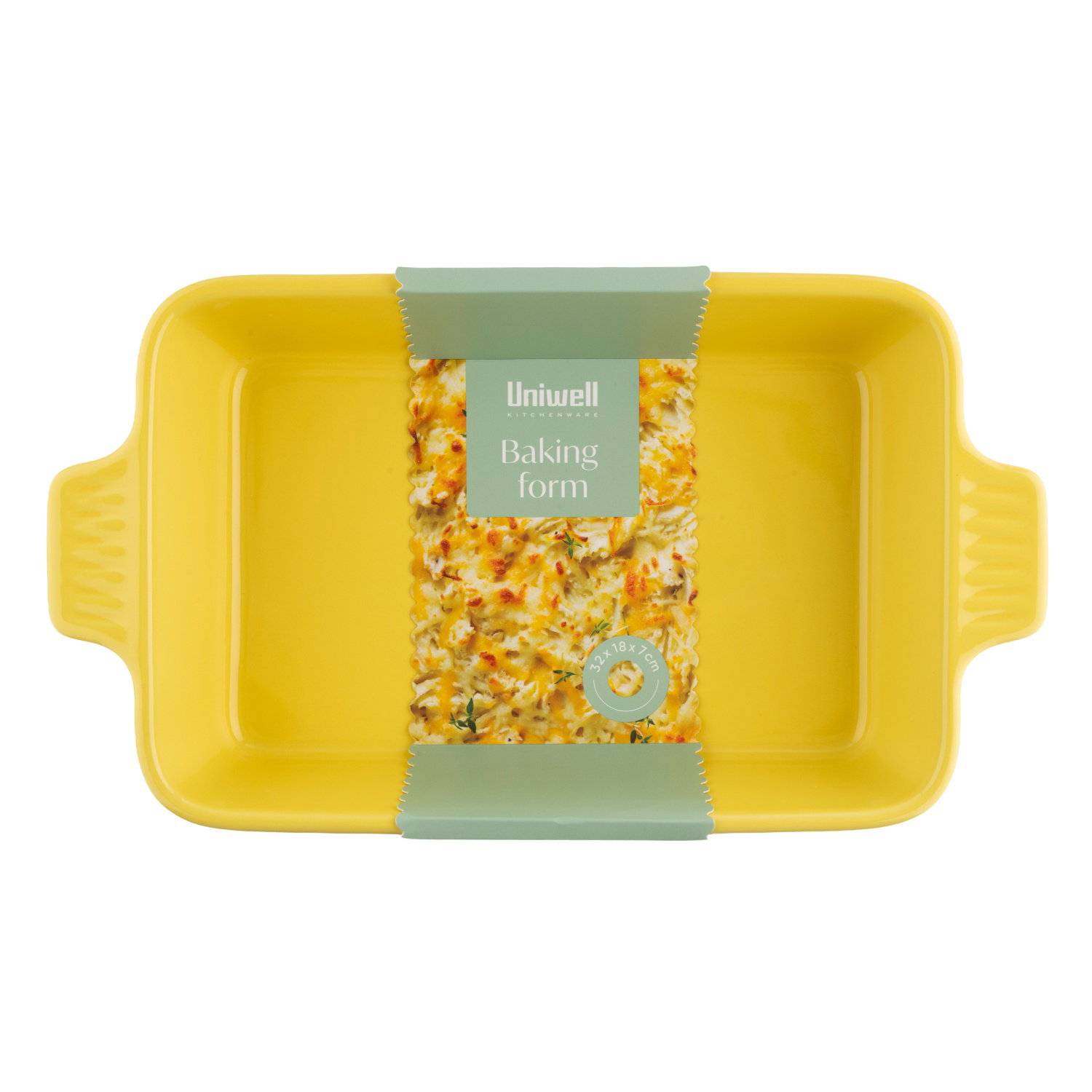 Kepimo forma UNIWELL, geltonos sp., 7 x 18,3 x 32,5 cm-0