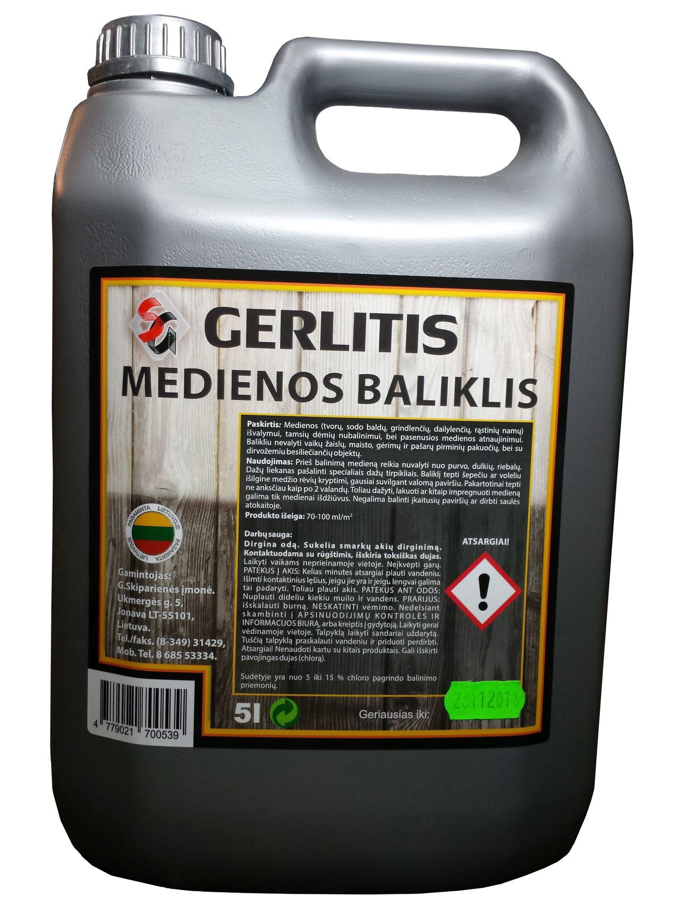 Medienos baliklis GERLITIS, 5 l-0