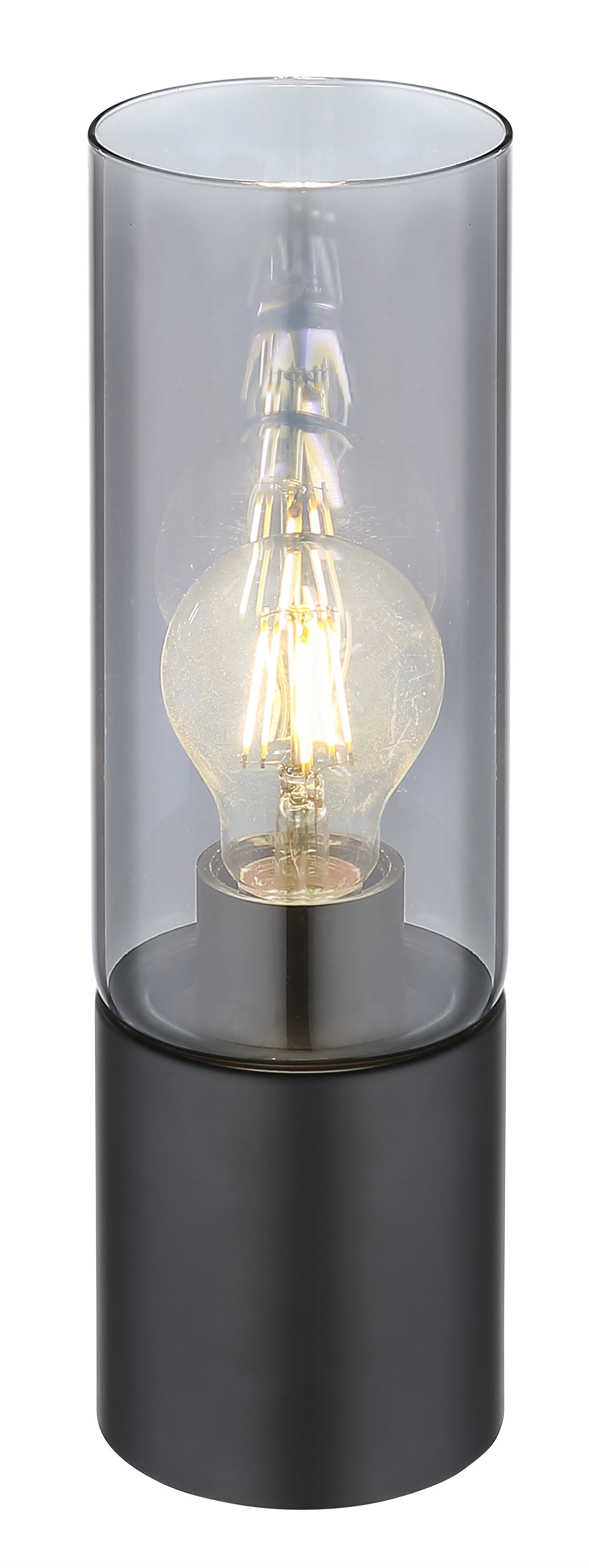 Stalinis šviestuvas GLOBO ANNIKA, 1xE27,25W,230V,laidas 1,5m,metalinis,juodos sp, ø9x30cm-0