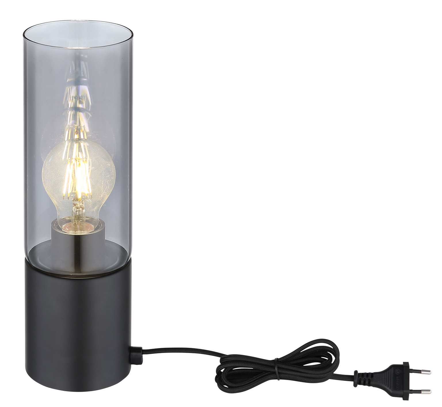 Stalinis šviestuvas GLOBO ANNIKA, 1xE27,25W,230V,laidas 1,5m,metalinis,juodos sp, ø9x30cm-1