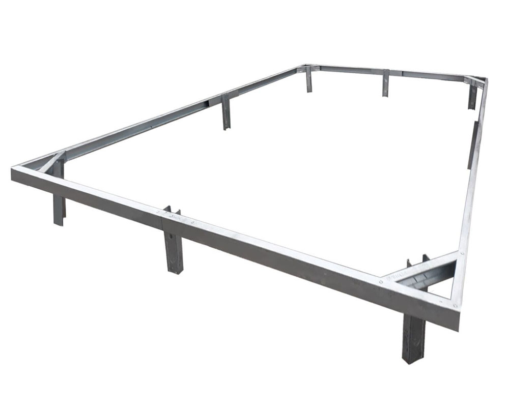 Cinkuoto plieno pamatas, plotis 2,5 m, ilgis 8 m - 6