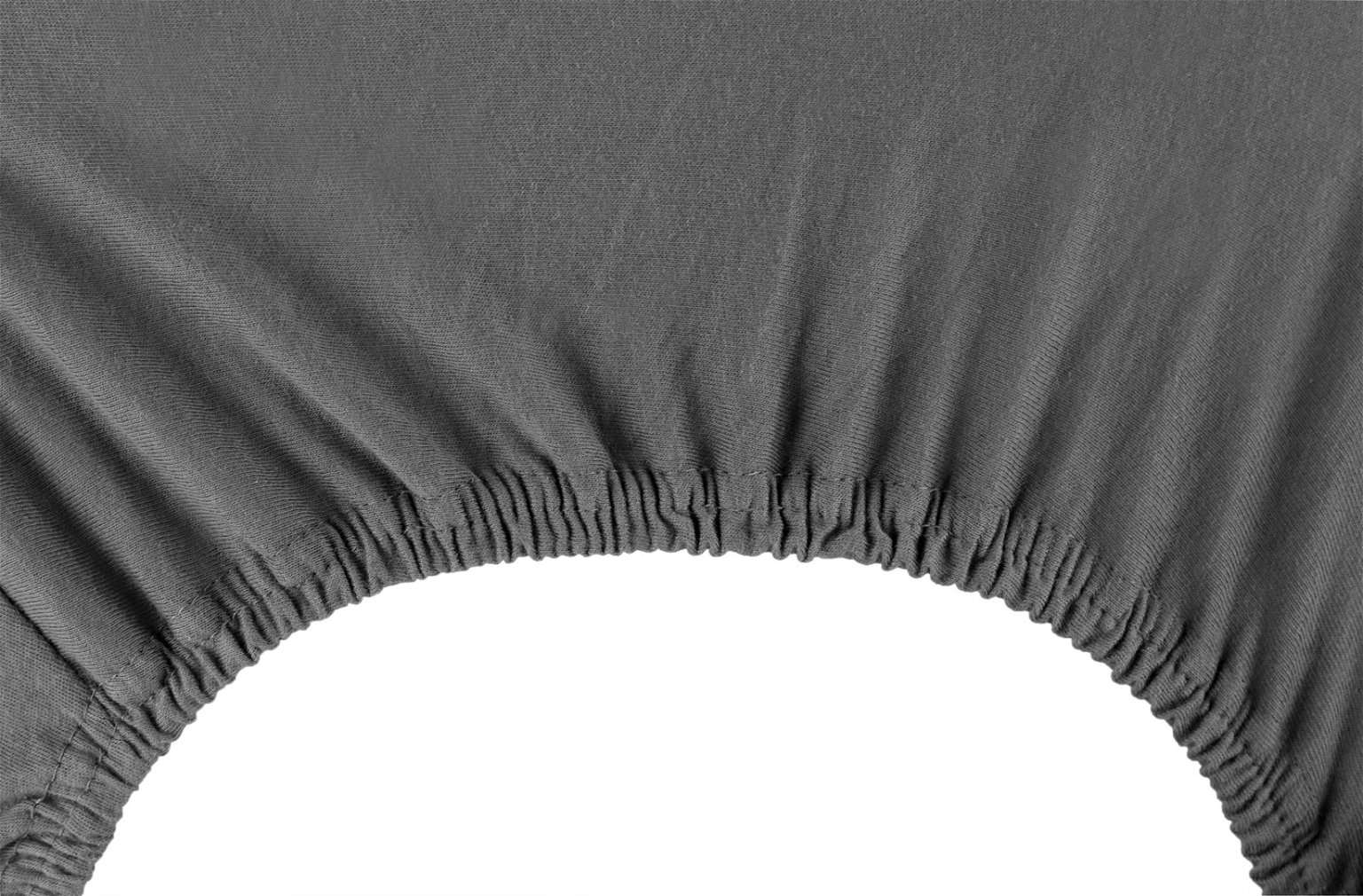 Jersey paklodė su guma Decoking AMBER Graphite, 160x200 cm - 3