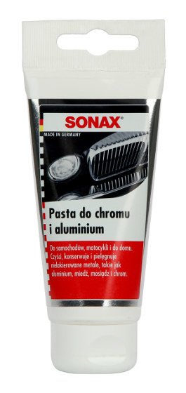 Poliravimo pasta SONAX, chromo ir aliuminio paviršiams, 75 ml