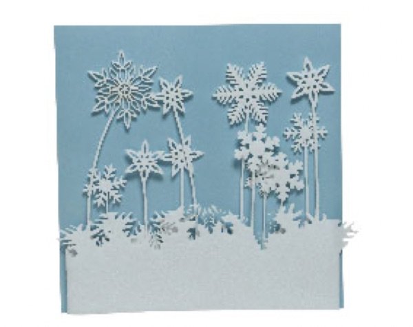 Kalėdinė dekoracija SNOWFLAKE, baltos sp., 180 x 33 x 0,4 cm