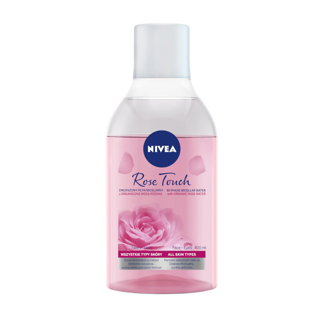 Dvifazis micelinis vanduo Nivea Rose Touch, 400 ml