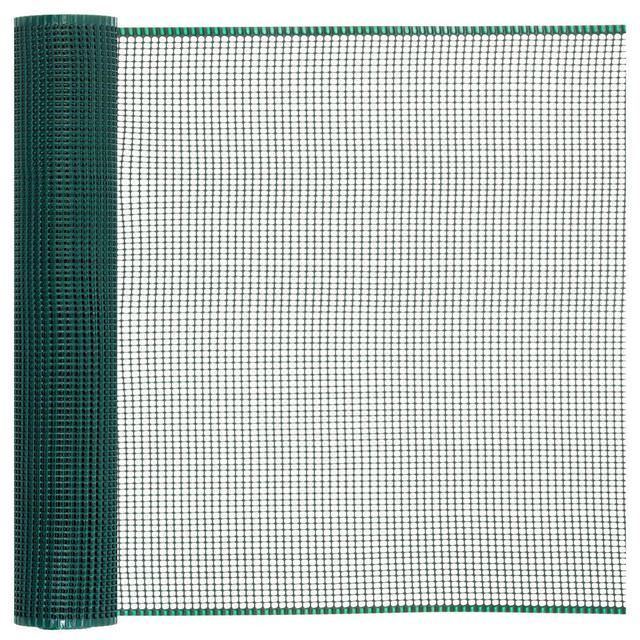 Tinklas MINISQUARE, įv. paskirties, 0,5 x 5 m, storis 5 mm, žalios sp.-0
