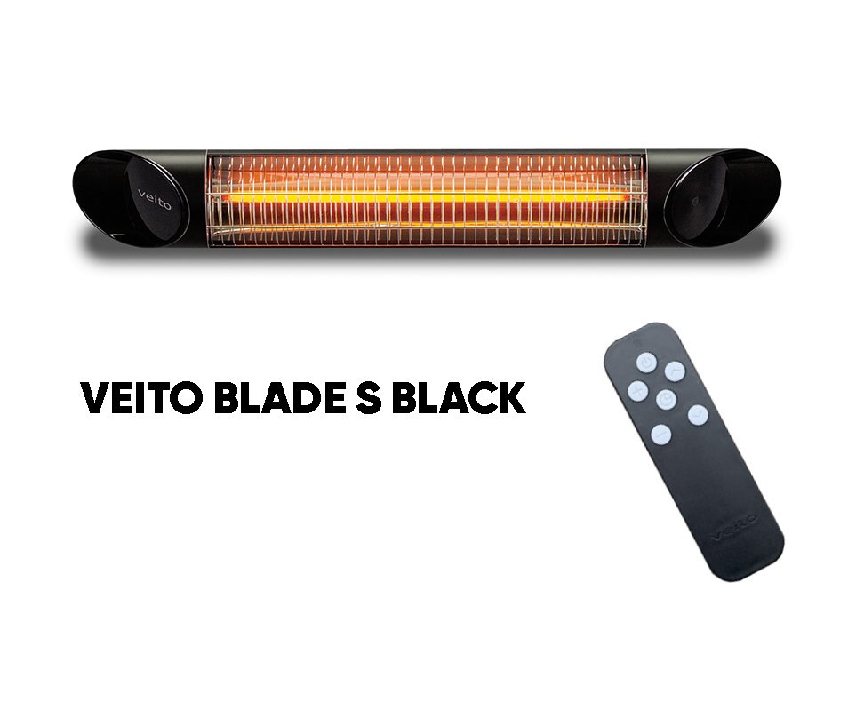 Anglies pluošto infraraudonųjų spindulių šildytuvas Veito BLADE S su stovu 06-01063-1