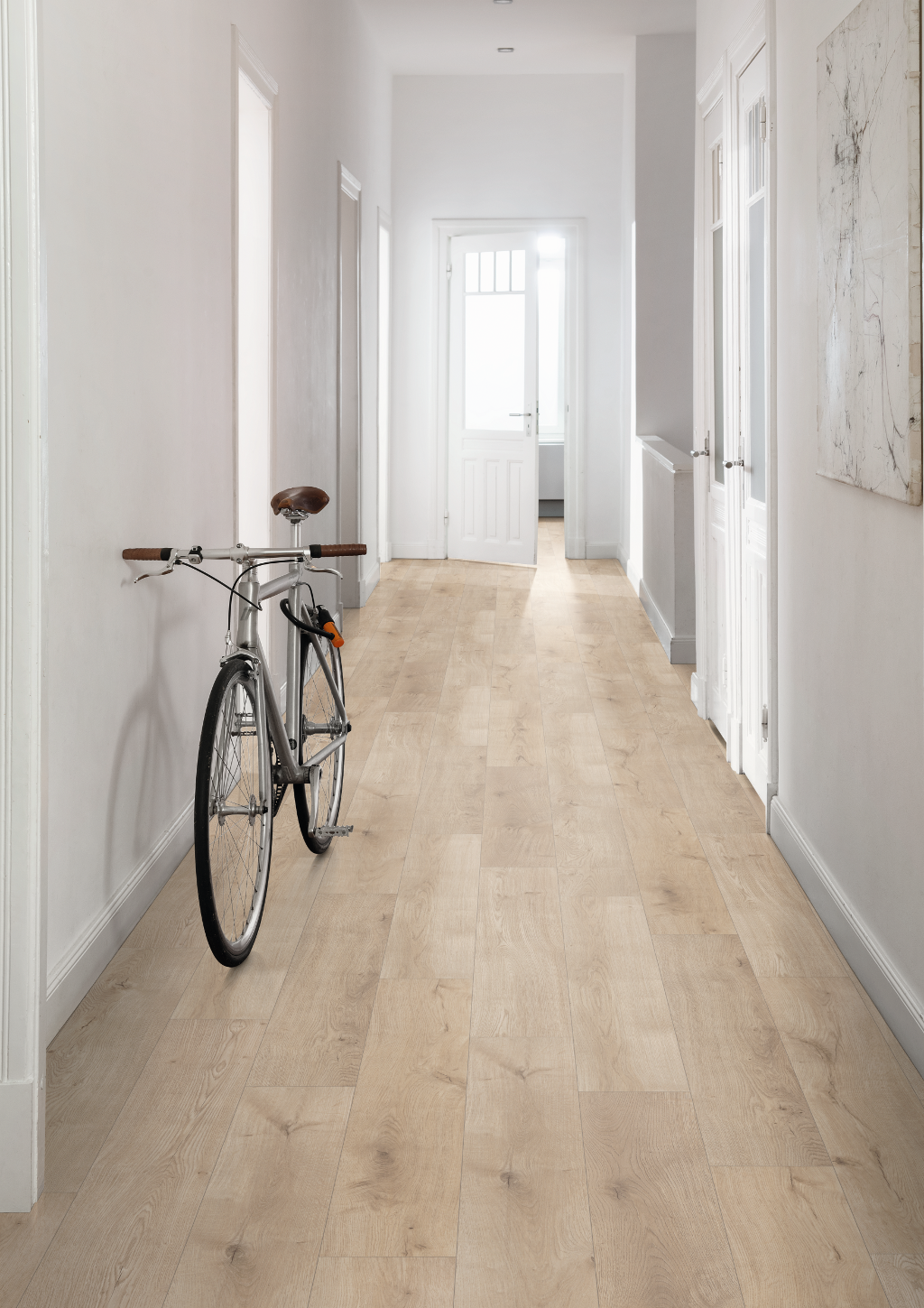 Laminatas NatureSenseAqua EL2952,šviesus ąž., WP 24h;V4, click, 1292 x 193 x 10 mm,32/AC4-1