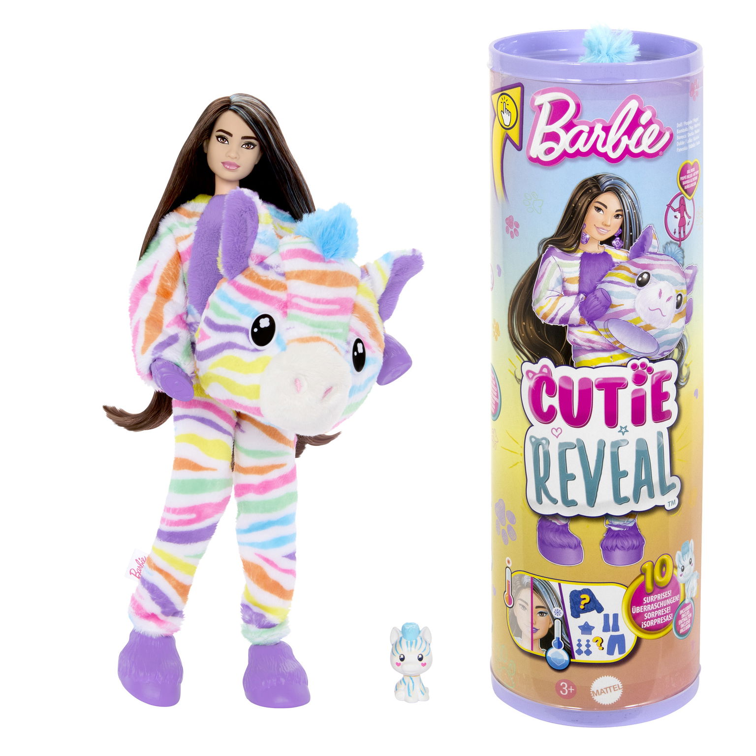 Barbie Cutie Reveal zebriukės rinkinys, spalvotų sapnų serija - 1