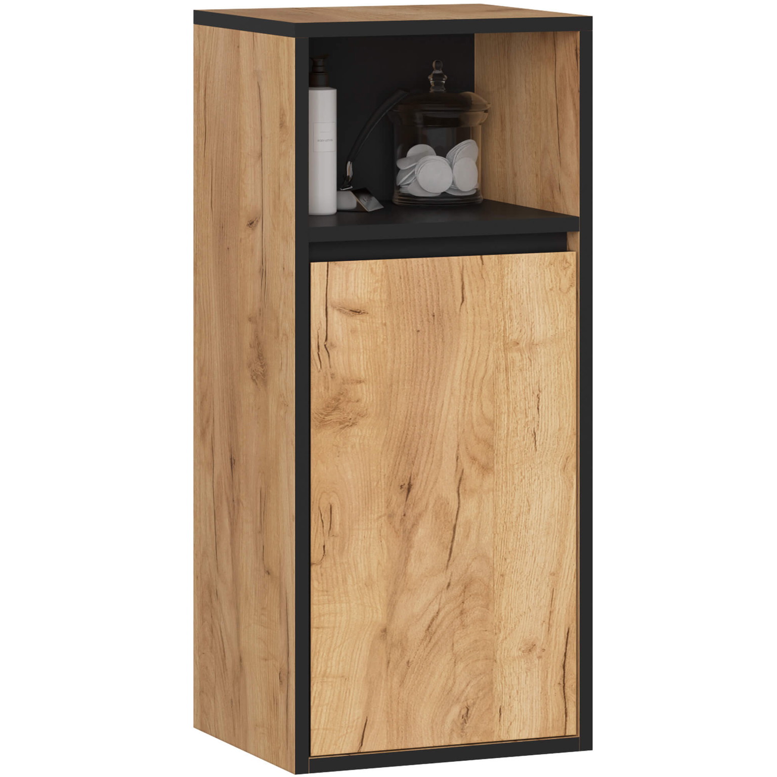 Vonios kambario baldų komplektas Akord Furniture Factory Vami, ąžuolo sp., 30 cm x 50 cm x 170 cm - 8
