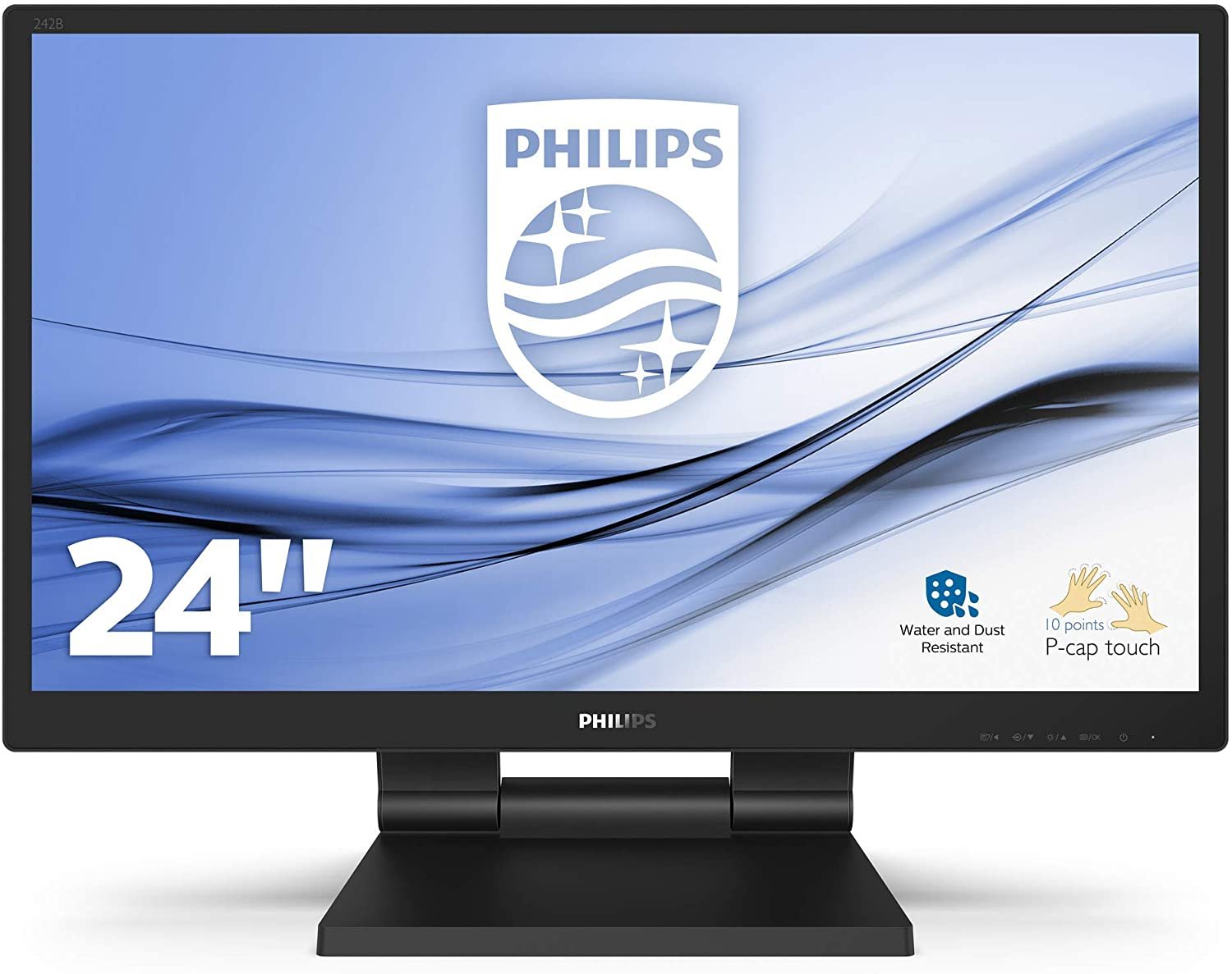 Monitorius Philips 23.8  ", Touchscreen, IPS, FHD, 1920 x 1080 pixels, 16:9, 5 ms, 250   cd/m², Black
