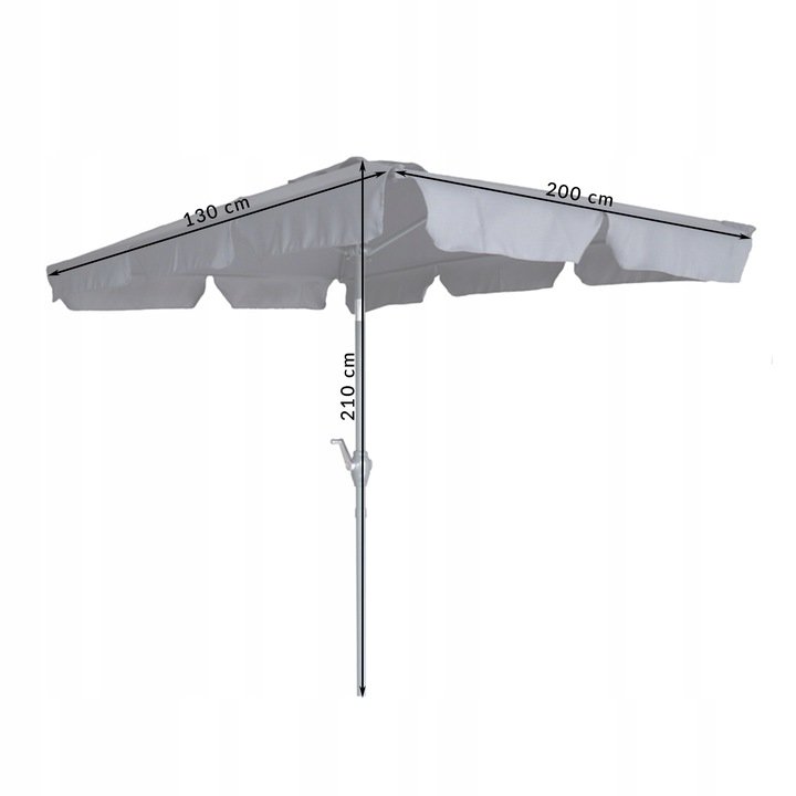 Sodo skėtis Destin, 200 x 210 cm - 3