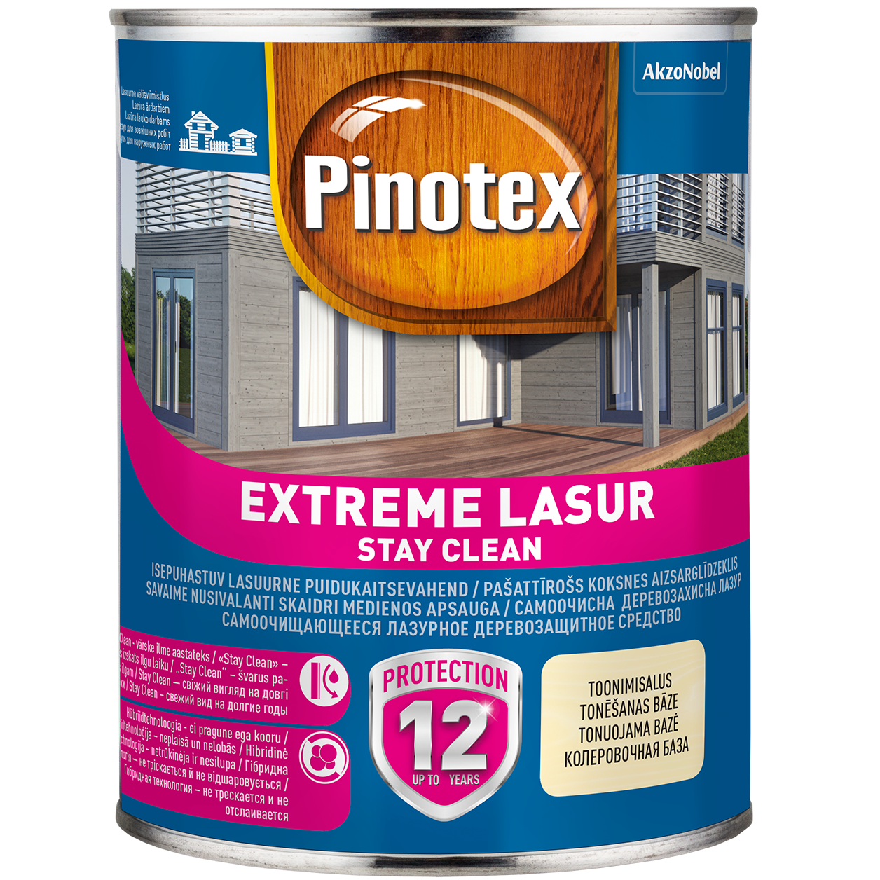 Medienos lazūra PINOTEX EXTREME LASUR, akmens pilkos spalvos, 1 l-0