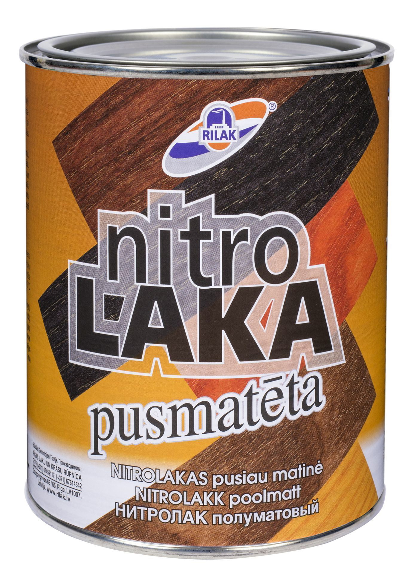 Greitai džiūstantis lakas RILAK, pusiau matinis, 900 ml-0