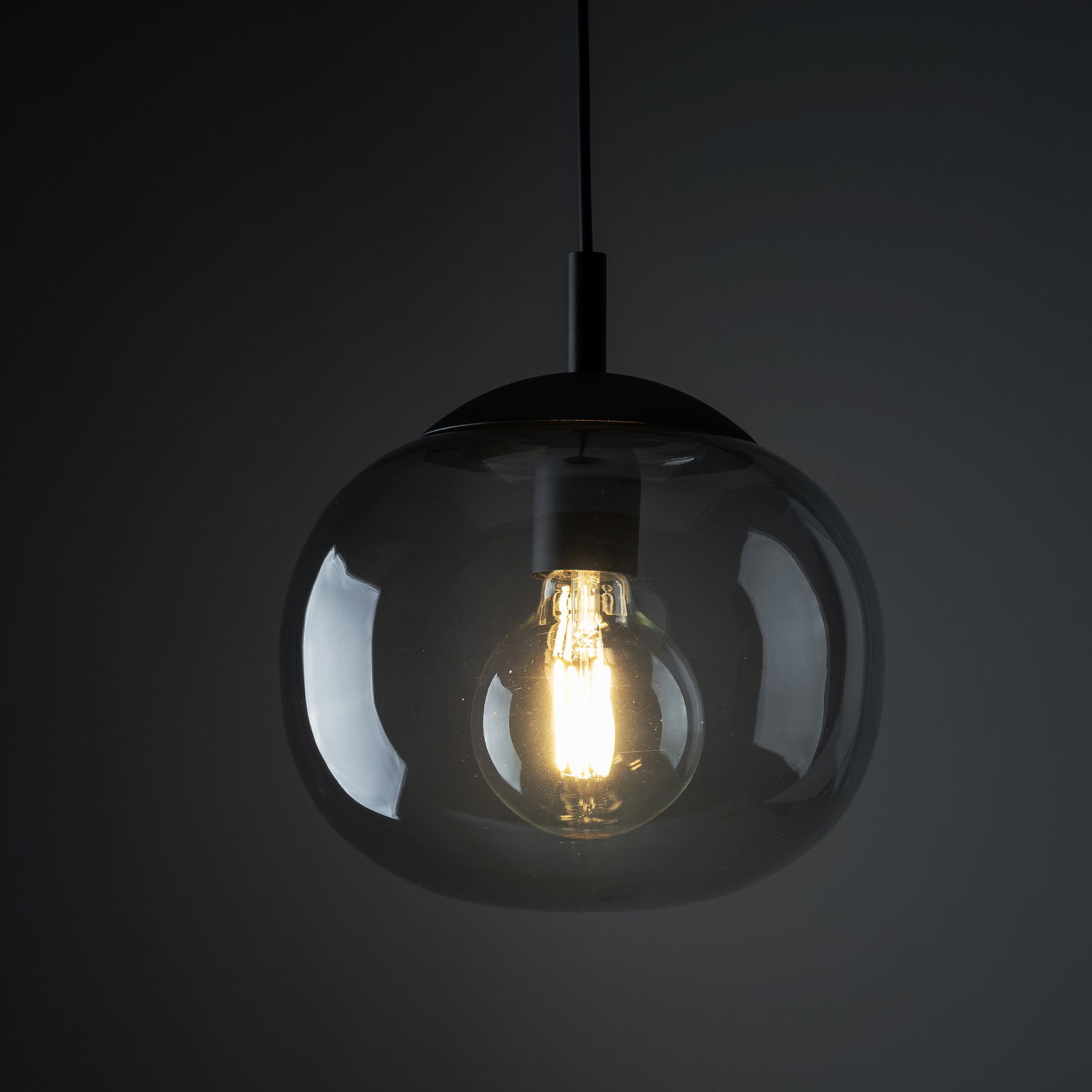 Pakabinamas šviestuvas TK LIGHTING VIBE GRAPHITE 1, 1xE27 15W LED-1