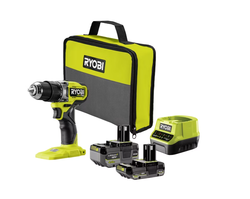 Akumuliatorinis smūginis gręžtuvas RYOBI ONE+HP RPD18C1-242S, 18V, 2,0+4,0 Ah Li-ion, 60Nm-0