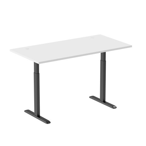 Reguliuojamo aukščio rašomasis stalas Up Up Bjorn L, 150x75 cm, balta/juoda-0