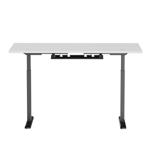 Reguliuojamo aukščio rašomasis stalas Up Up Bjorn L, 150x75 cm, balta/juoda - 3