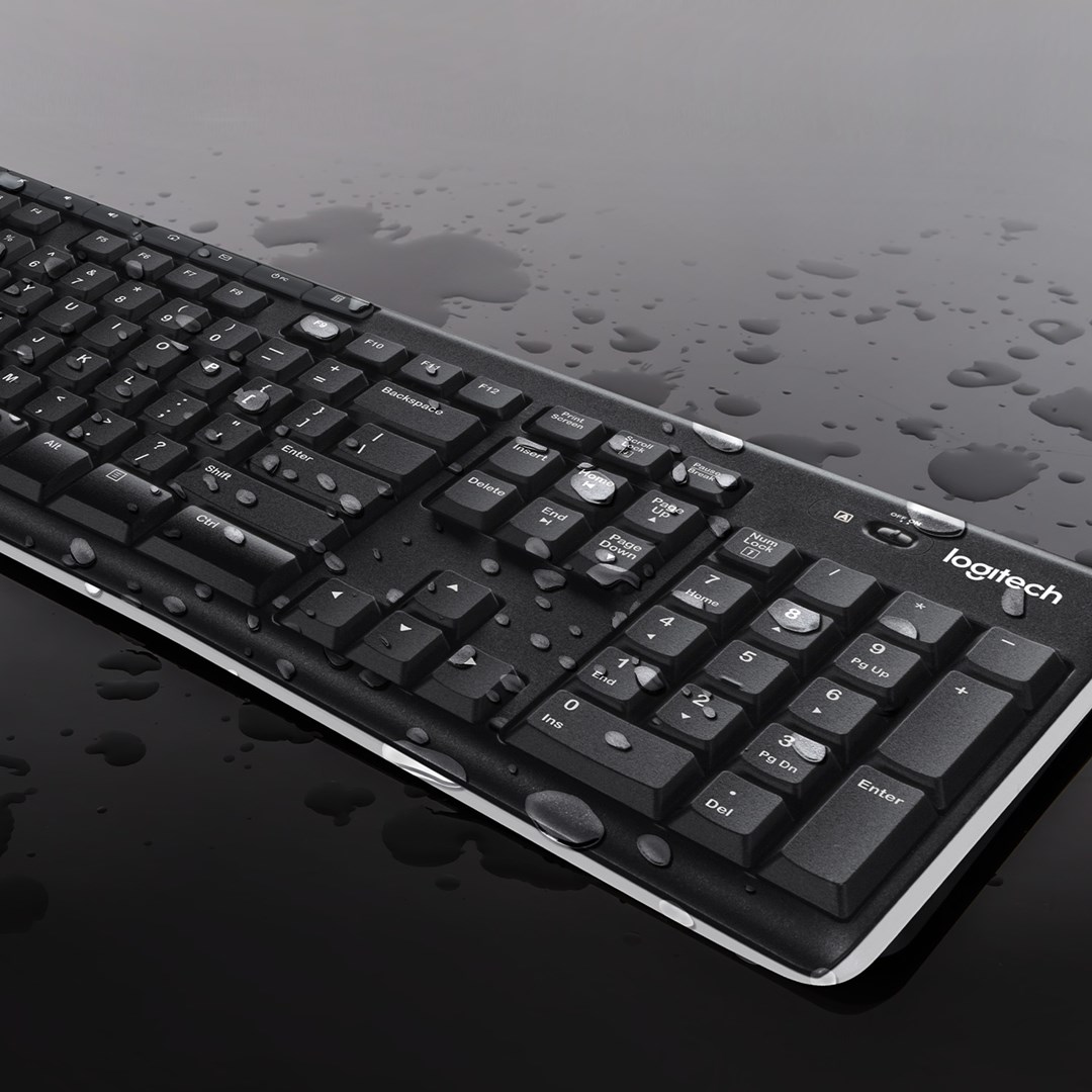 Klaviatūros ir pelės komplektas Logitech MK270, EN, juoda, belaidė - 4
