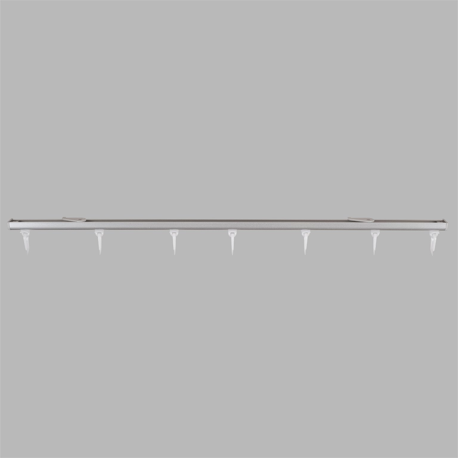 Aliuminio profilis D, matinio chromo sp., 200 cm, sukomplektuotas