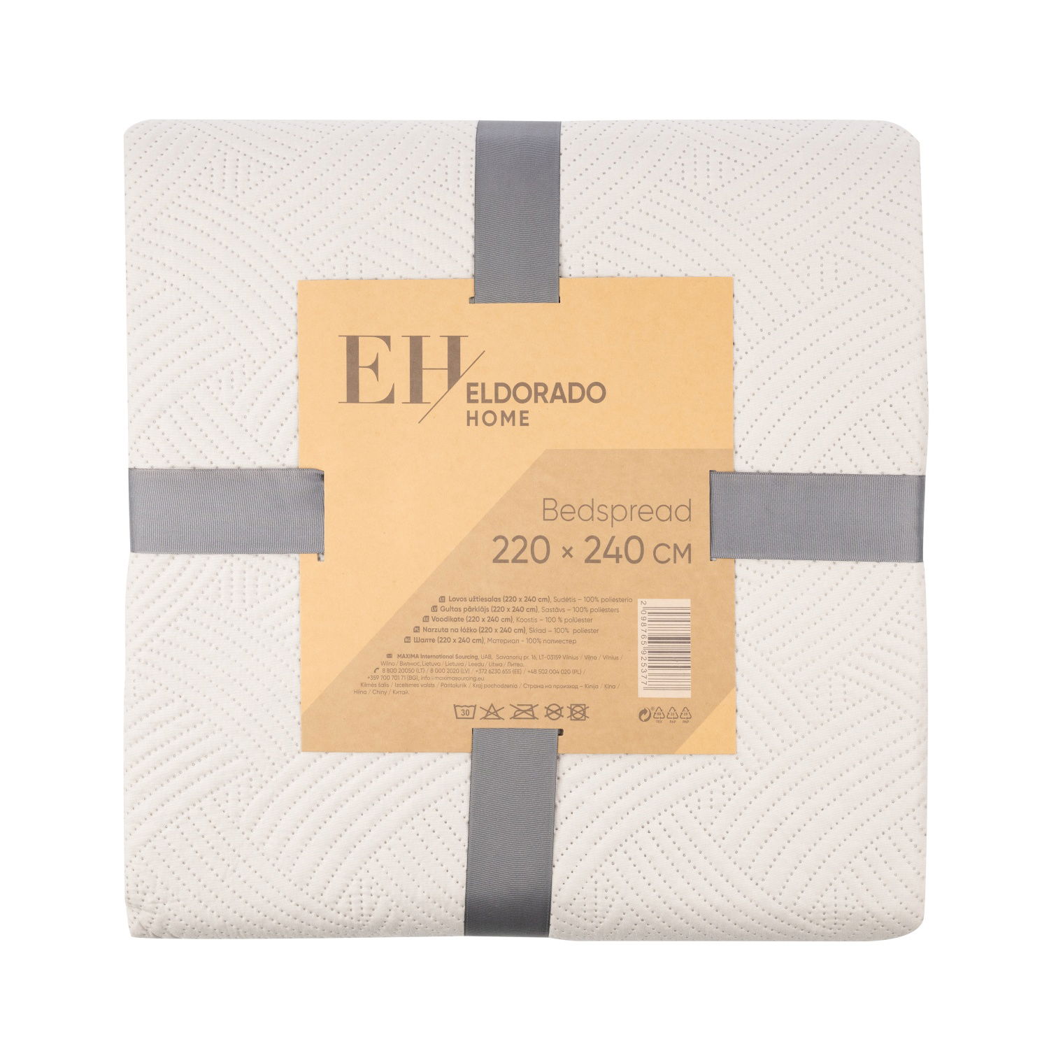 Lovatiesė ELDORADO HOME, 220 x 240 cm, 2-jų spalvų, 100% poliesterio-0