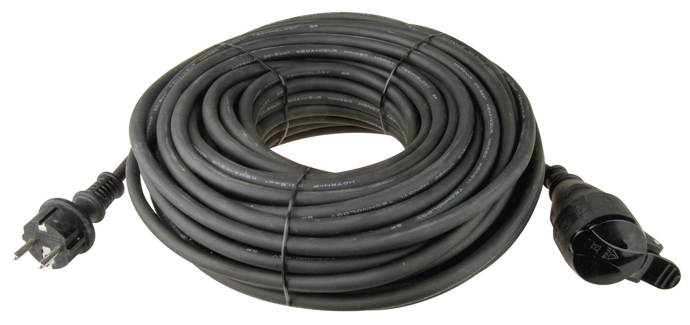 Ilgiklis su įžeminimu, H07RN-F, 3G1,5 mm2, 10 m, 1 lizdas, IP44-0