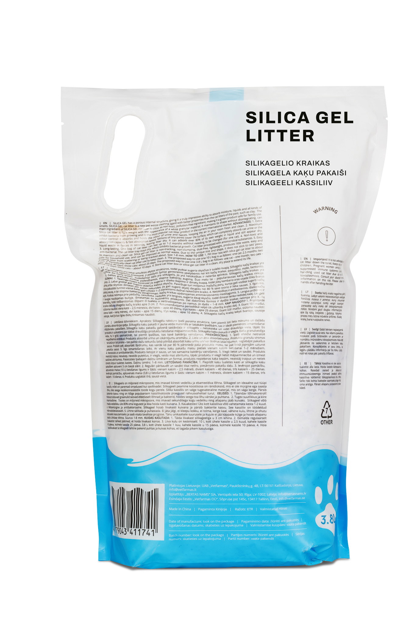 Silikoninis kraikas SILICA GEL, 3,8 l-1