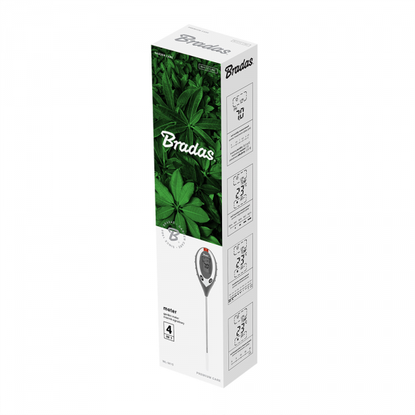 Bradas WL-M15 4 funkcijų grunto matuoklis, White Line-0