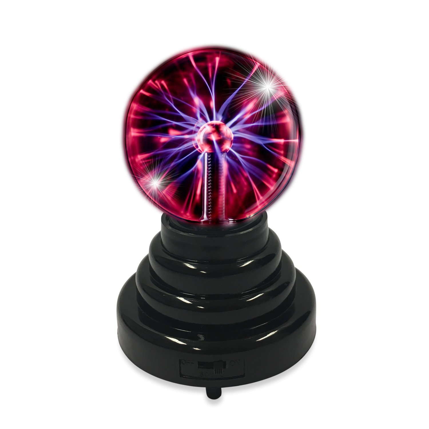 LED naktinis šviestuvas HENSKE MINI PLASMA BALL, USB, 4xAA elementai (neįeina)-0