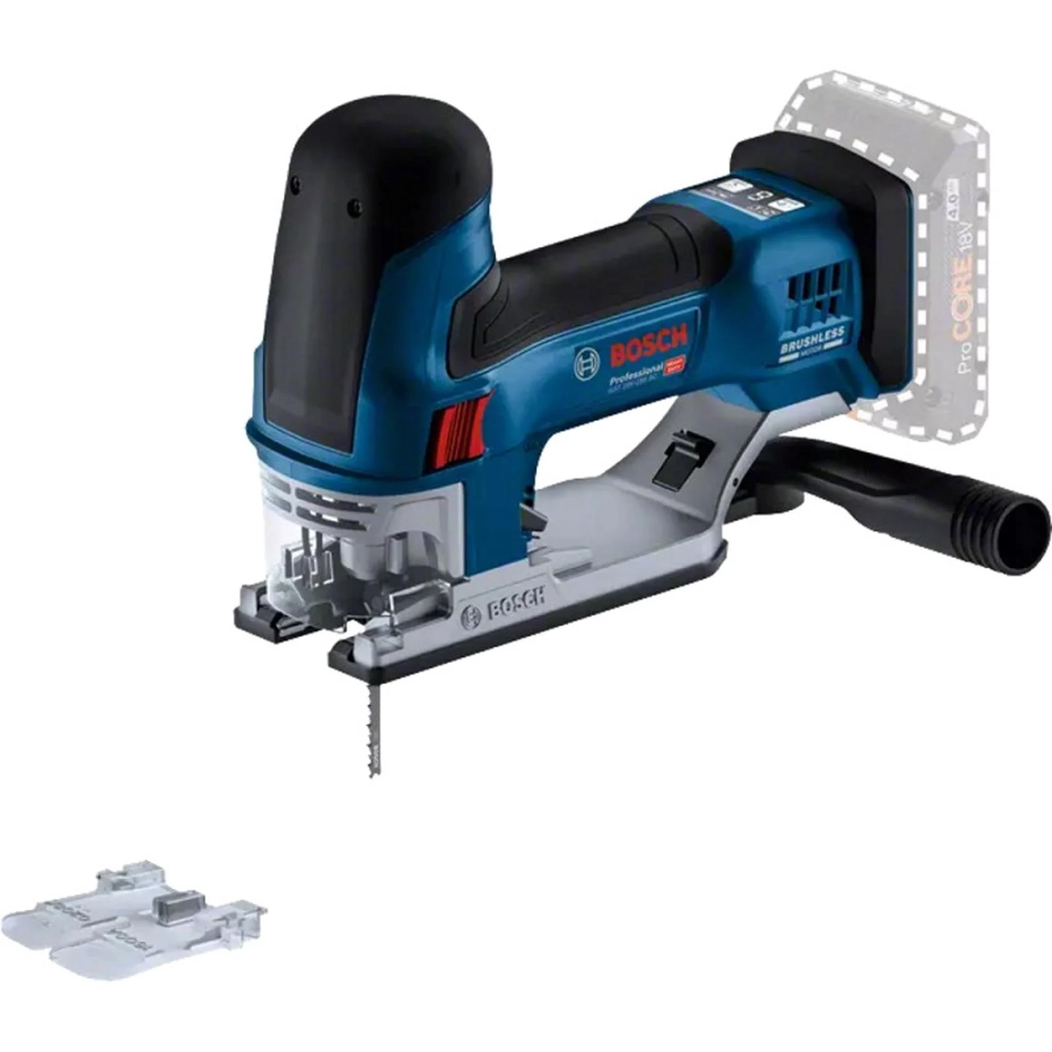 Akumuliatorinis siaurapjūklis BOSCH PRO GST 18V-155 SC solo, 18V (be akum.)-0