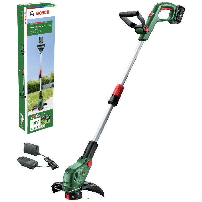 Akumuliatorinė žoliapjovė BOSCH UniversalGrassCut 18V-26-500, 18 V