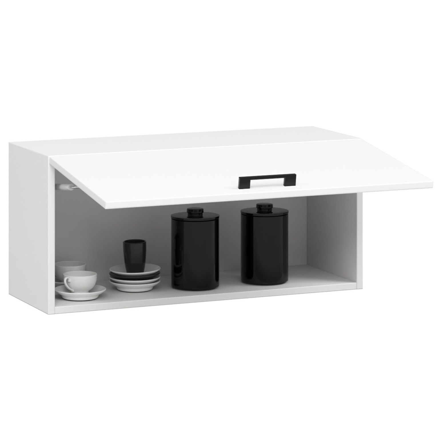 Pakabinama virtuvės spintelė OLIVIA W80 G1, balta-1
