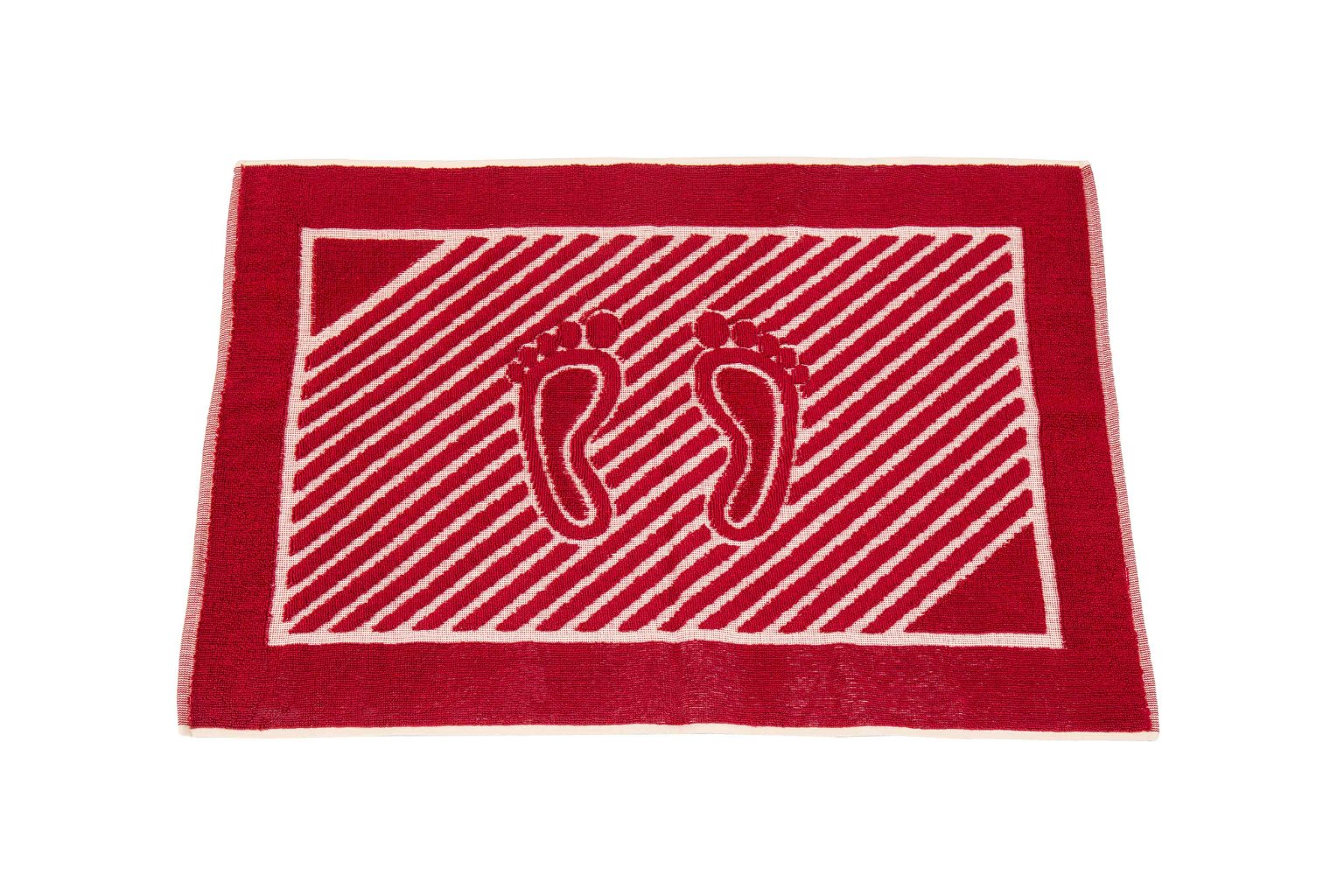 Frotinis vonios kilimėlis T0174, 50 x 70 cm, raudonos sp, 60% bambukas, 40% medvilnė