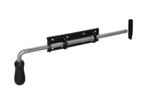 Spyruoklinis skląstis su medine rankena WSP 420, 420 x 190 x 50 mm, juodos sp.-0