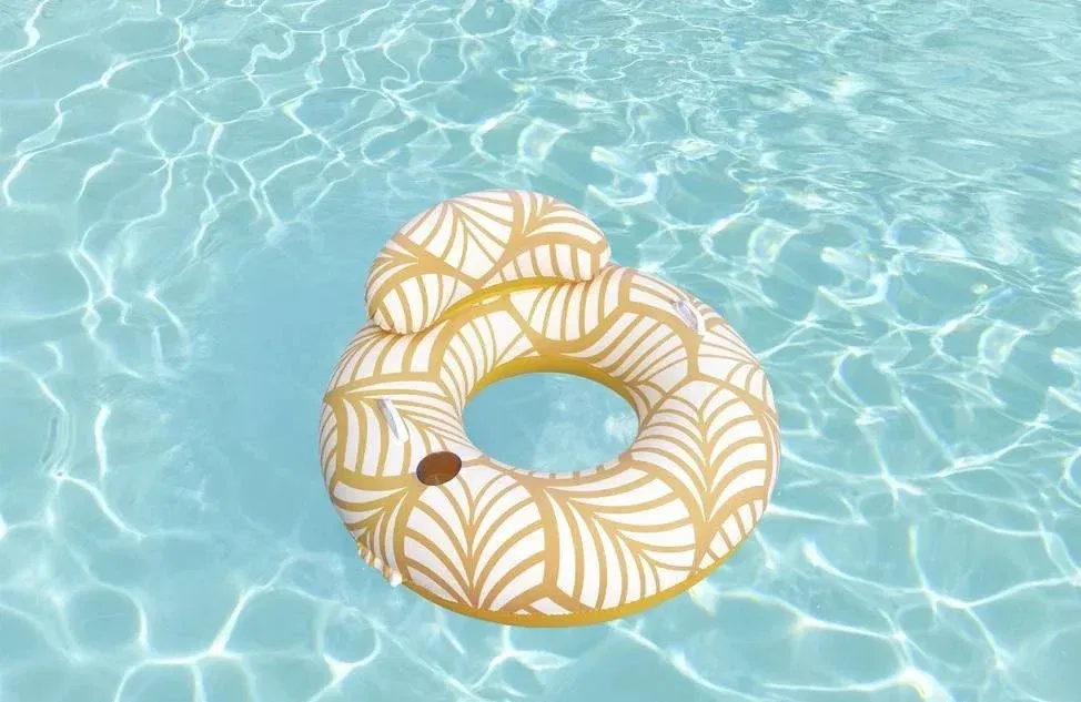 Pripučiamas plaukiojimo fotelis BESTWAY Comfort Plush Deluxe Swim Tube, 118 x 117 cm-1