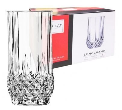 Krištolinės stiklinės LUMINARC LONGCHAMP, aukštos, 360 ml, 6 vnt. - 3