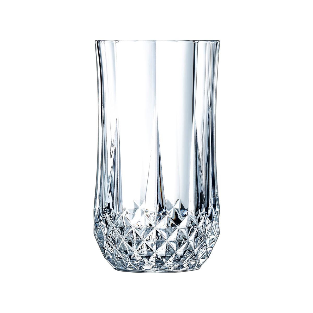 Krištolinės stiklinės LUMINARC LONGCHAMP, aukštos, 360 ml, 6 vnt.