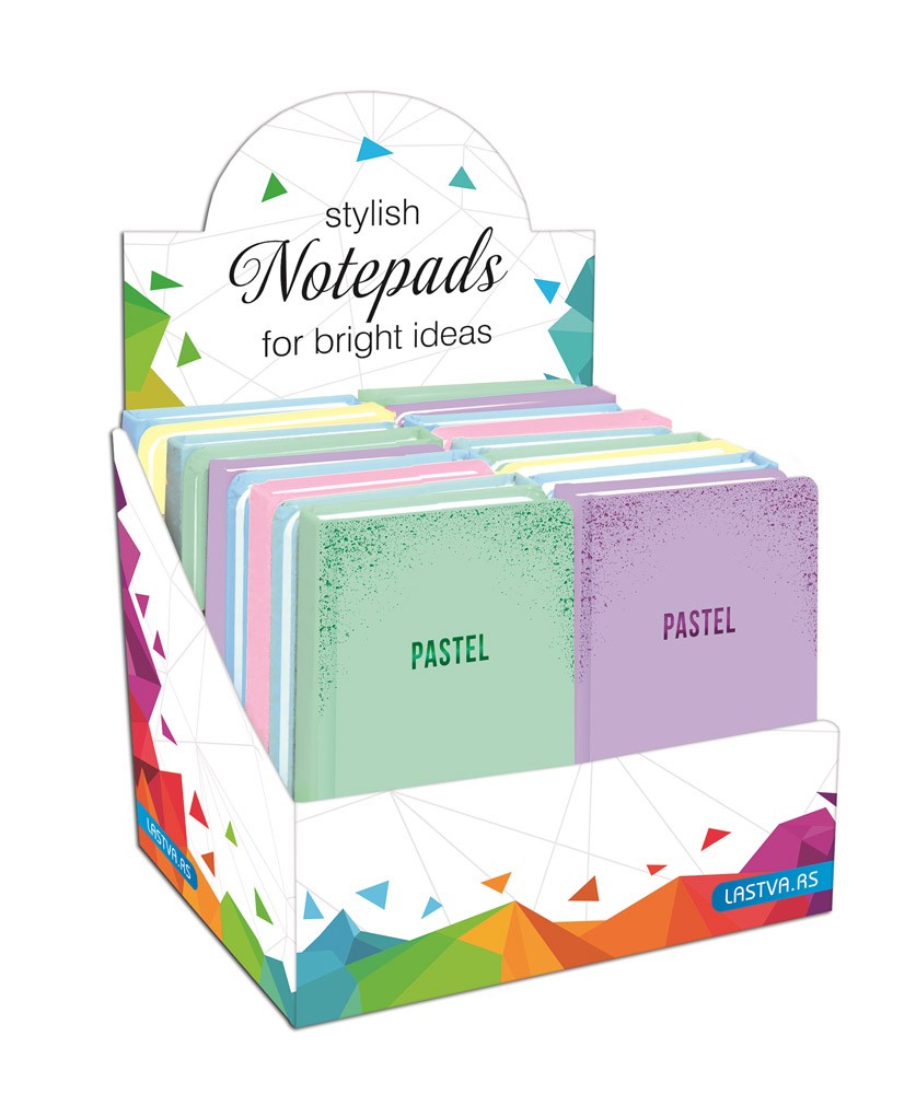 Užrašų knygutė PASTEL, A6, 96 lapų, 70 g, langeliais-1