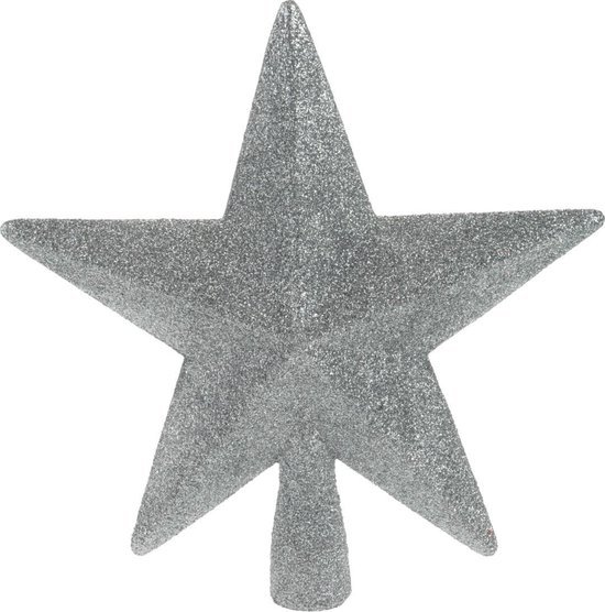 Eglės viršūnė STAR, sidabrinės sp., 19,2 x 19,6 x 5,2 cm