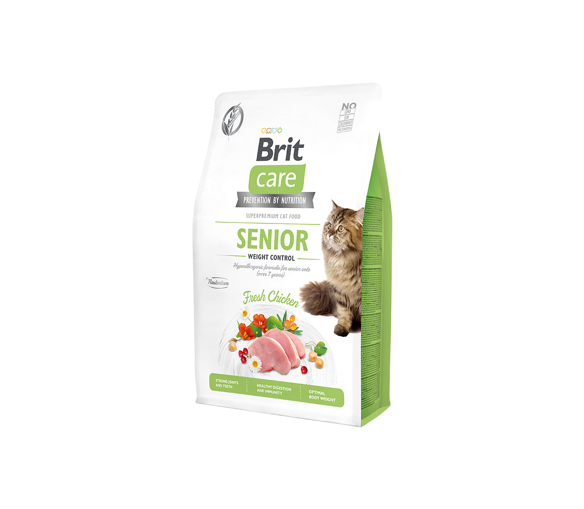 Sausas ėdalas katėms Brit Care Cat GF Senior Weight Control, 0.4 kg