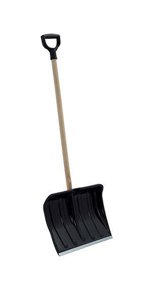 Sniego kastuvas PROSPERPLAST, 41 x 32 x 123 cm, plastikinis su metaline juosta, medinis kotas-0