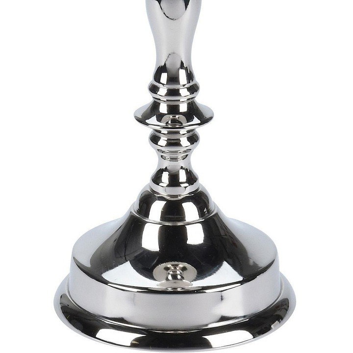 Metalinė žvakidė, sidabro sp., 21,5 cm - 4
