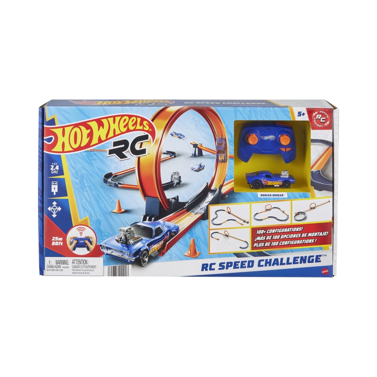 Radijo bangomis valdomo automobilio rinkinys su trasa HOT WHEELS-0