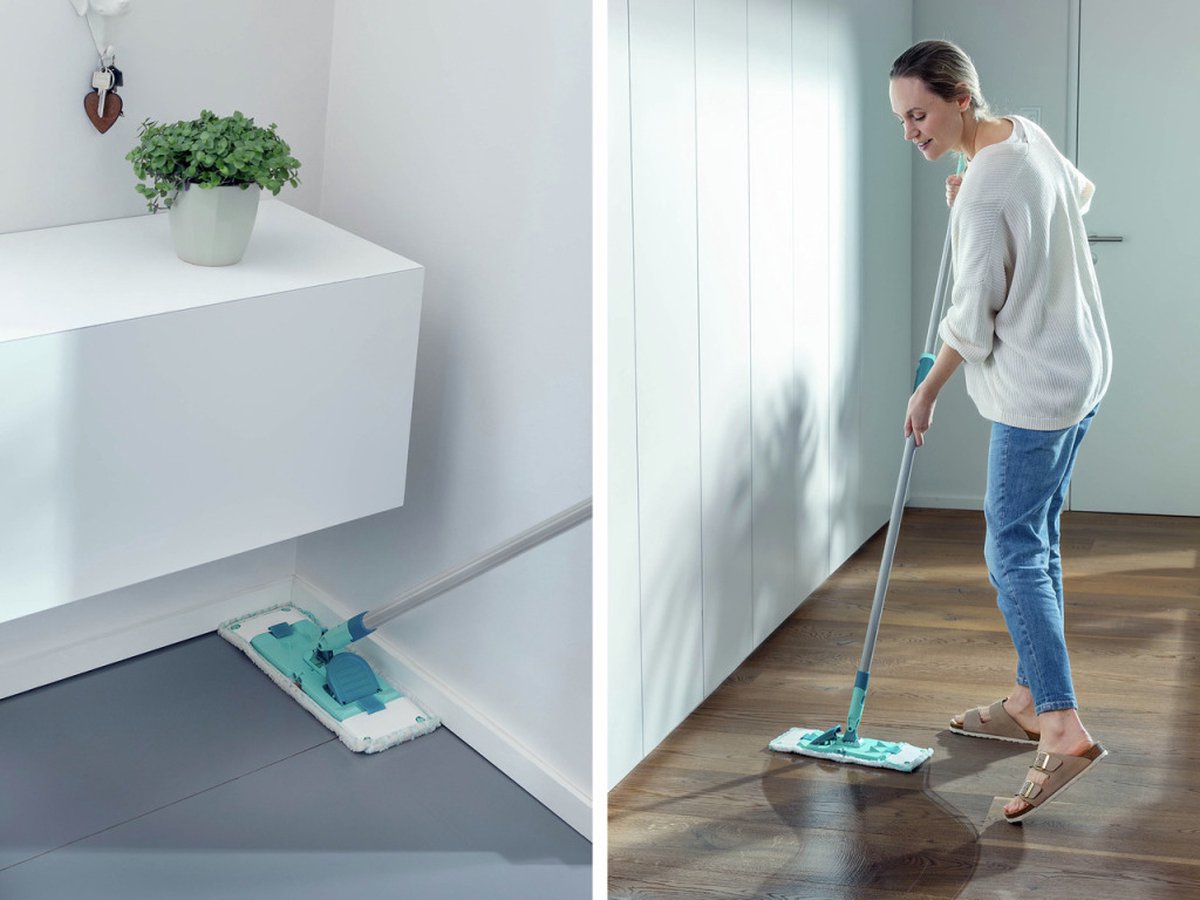 Grindų šepetys LEIFHEIT Power Clean M micro duo su teleskopiniu kotu - 3