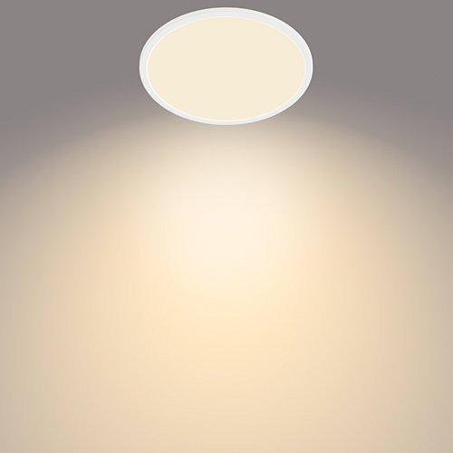 Paviršinis LED šviestuvas PHILIPS SUPERSLIM, IP44, 18 W, 2700 K, 1500 lm, dimer., baltos sp., Ø29 cm - 5