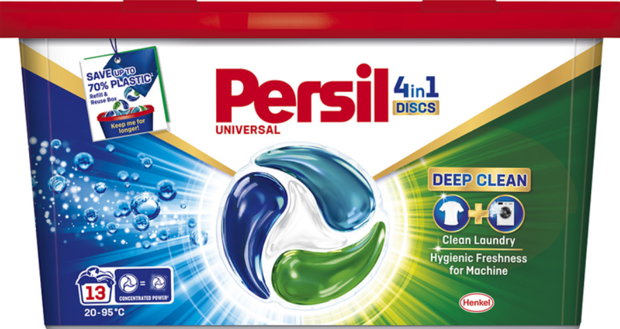 Skalbimo kapsulės PERSIL DISCS White, 13 skalbimų-0