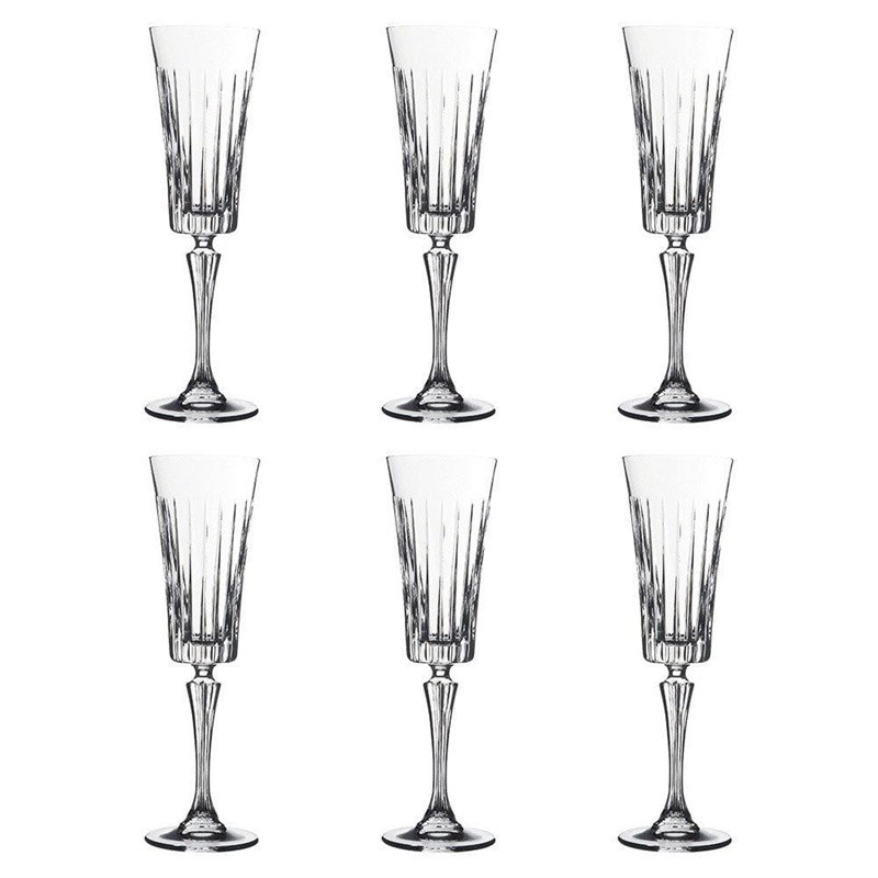 Krištolinės šampano taurės RCR Timeless, 210 ml, 6 vnt-0