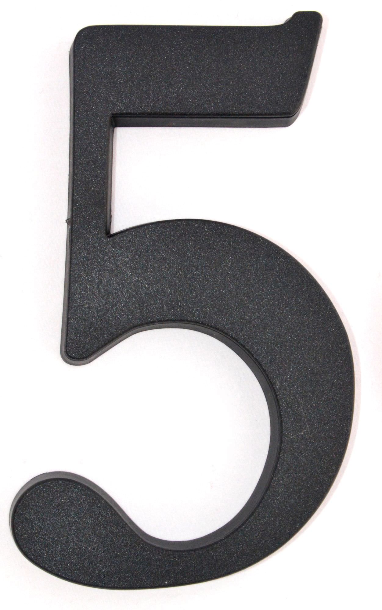 Buto numeris 5, 190 mm, plastikinis, juodos sp.-0