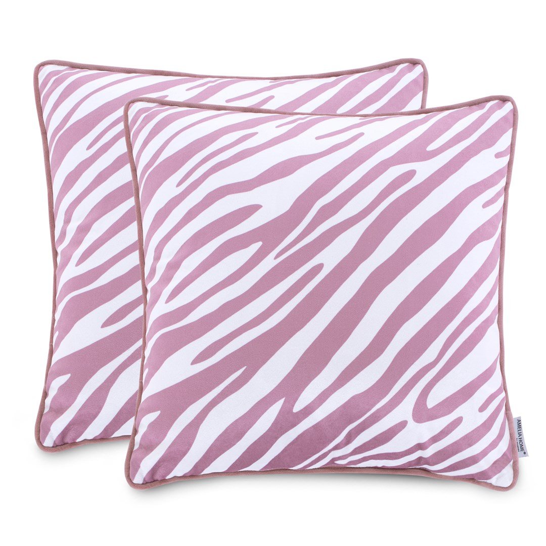 Dekoratyvinių pagalvėlių užvalkalai FUN Pink, 2 vnt,  45x45 cm